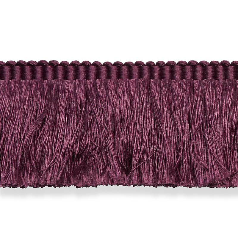 Schumacher Eggplant Francois Silk Brush Fringe