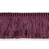 Schumacher Eggplant Francois Silk Brush Fringe