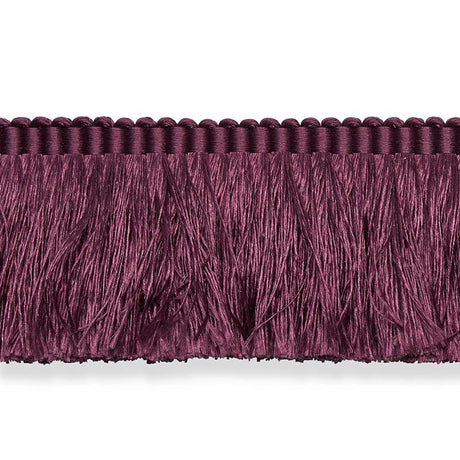Schumacher Eggplant Francois Silk Brush Fringe