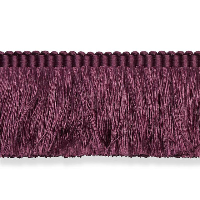 Schumacher Eggplant Francois Silk Brush Fringe