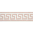 Schumacher Blush Etienne Silk Greek Key Narrow