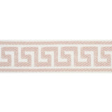 Schumacher Blush Etienne Silk Greek Key Narrow