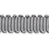 Schumacher Pierre Silk Gimp Extra Narrow Grey Trim