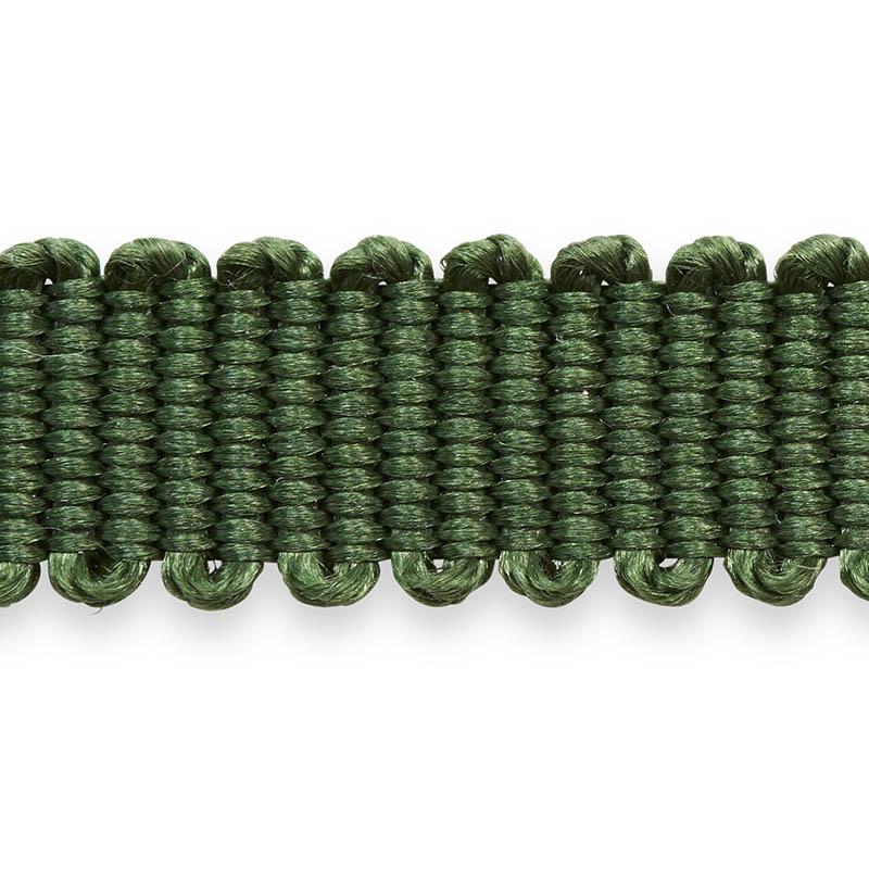 Schumacher Pierre Silk Gimp Extra Narrow Emerald Trim