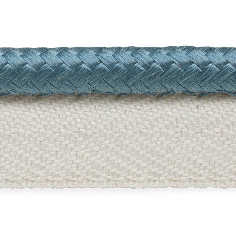 Schumacher Gustave Silk Lip Cord Medium Cadet Trim