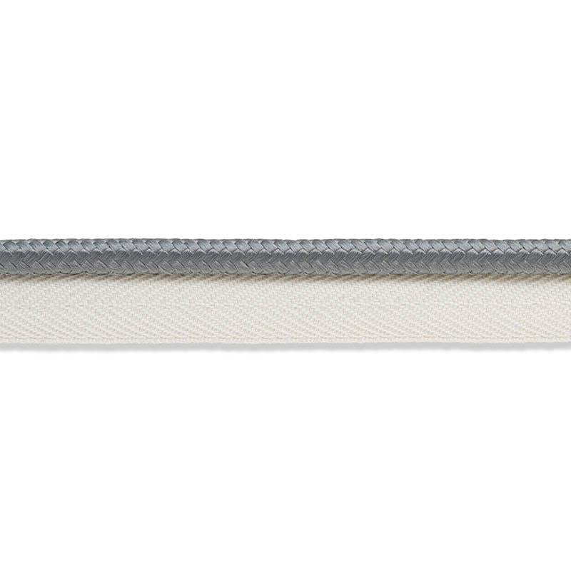 Schumacher Grey Gustave Silk Lip Cord Medium