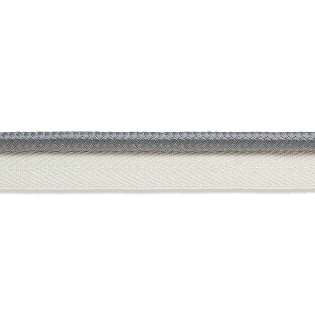 Schumacher Grey Gustave Silk Lip Cord Medium