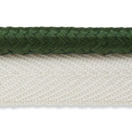 Schumacher Gustave Silk Lip Cord Medium Emerald Trim
