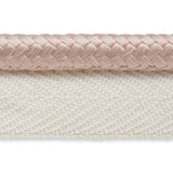 Schumacher Gustave Silk Lip Cord Medium Blush Trim