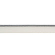 Schumacher Grey Gustave Silk Lip Cord Narrow