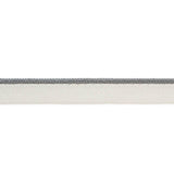 Schumacher Grey Gustave Silk Lip Cord Narrow