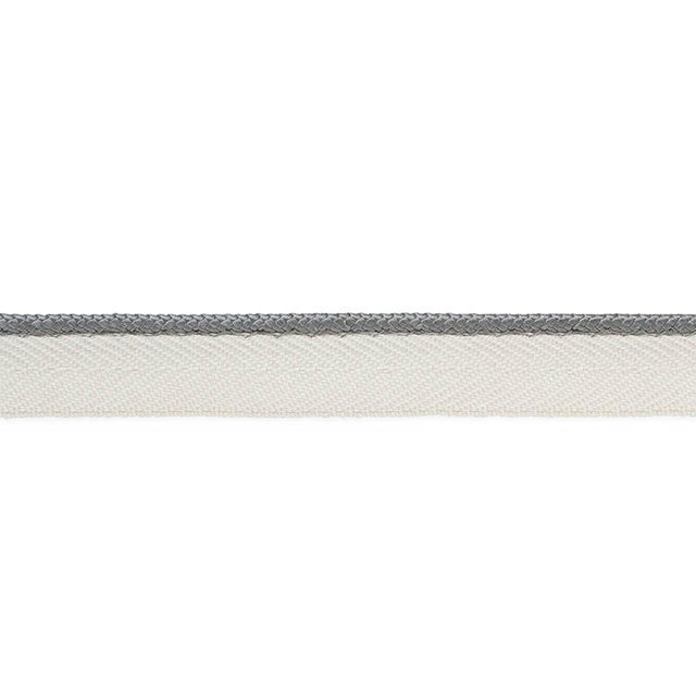 Schumacher Grey Gustave Silk Lip Cord Narrow