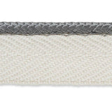 Schumacher Grey Gustave Silk Lip Cord Narrow