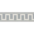 Schumacher Sky Greek Key Embroidered Tape