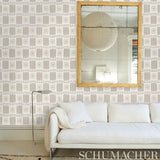 Schumacher Kandira Stone Wallpaper