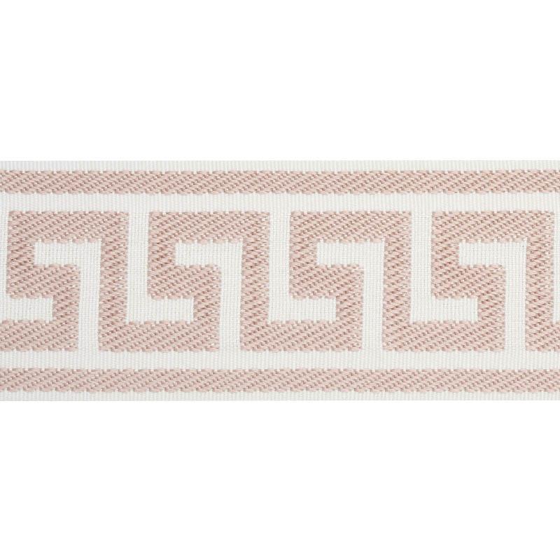 Schumacher Blush Etienne Silk Greek Key Wide