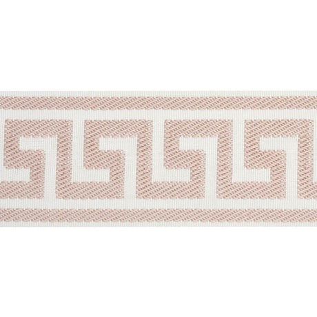 Schumacher Blush Etienne Silk Greek Key Wide