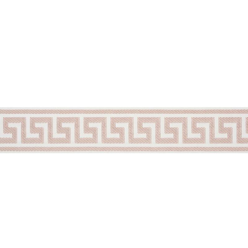 Schumacher Blush Etienne Silk Greek Key Wide