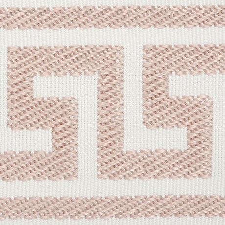 Schumacher Blush Etienne Silk Greek Key Wide