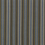Mulberry DALTON STRIPE INDIGO/OCHRE Fabric