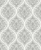 Galerie Emporium Ogee Silver Grey Wallpaper