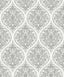 Galerie Emporium Ogee Silver Grey Wallpaper