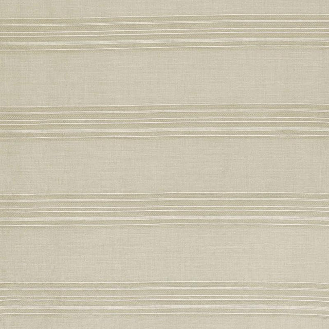 Schumacher Banded Stripe Sheer Oyster Fabric
