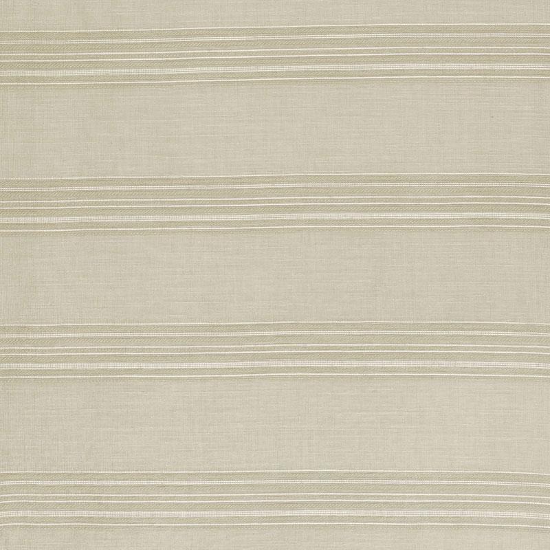 Schumacher Banded Stripe Sheer Oyster Fabric