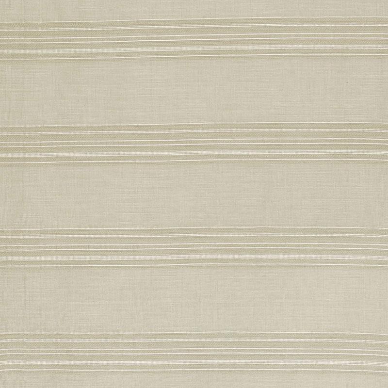 Schumacher Banded Stripe Sheer Oyster Fabric