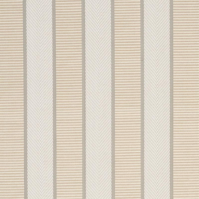 Schumacher Ribbon Stripe Champagne Fabric