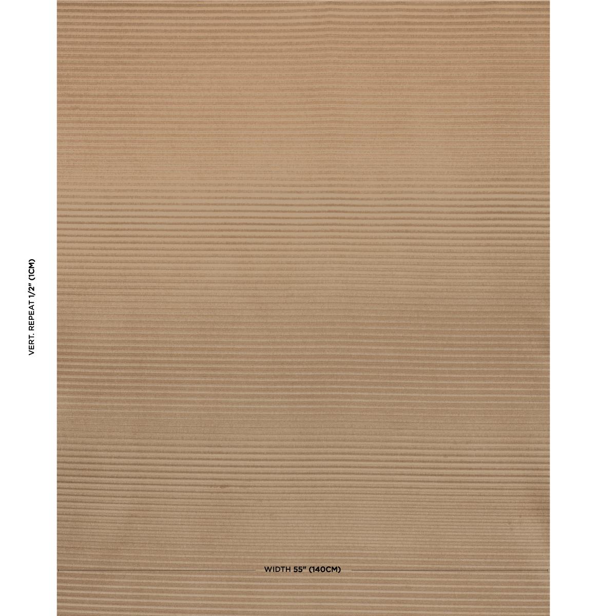 Schumacher Petite Channeled Velvet Camel Fabric