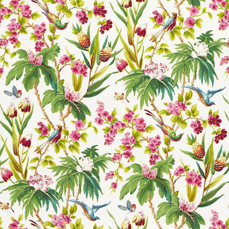 Schumacher Seychelles Ivory Fabric