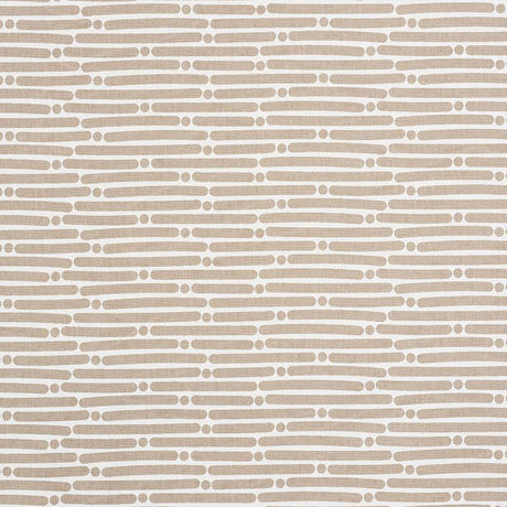 Schumacher Dot Dash Sand Fabric