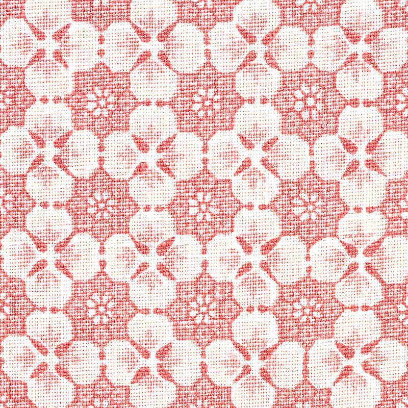 Schumacher Palisades Floret Pink Fabric
