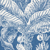 Schumacher Grand Palms Blue Fabric