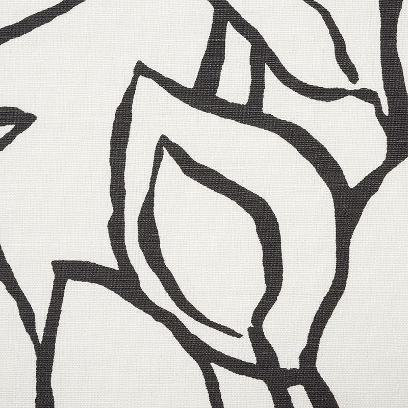 Schumacher Solandra Vine Black Fabric