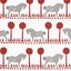 Schumacher Polka Dot Pony Red Fabric