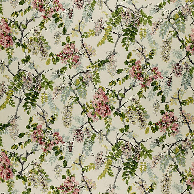 Schumacher Wisteria Vine Ivory Fabric