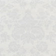 Schumacher Simone Damask Grasscloth Silver Wallpaper