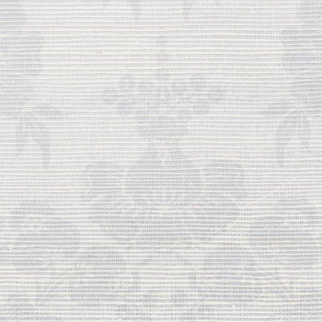 Schumacher Simone Damask Grasscloth Silver Wallpaper