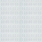 Schumacher Modern Trellis Sisal Sky Wallpaper