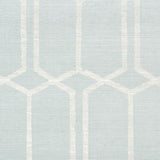 Schumacher Modern Trellis Sisal Sky Wallpaper