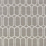 Schumacher Modern Trellis Sisal Charcoal Wallpaper