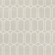 Schumacher Modern Trellis Hemp Shimmer Moonstone Wallpaper