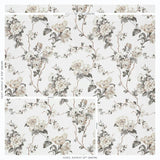 Schumacher Betty Charcoal Wallpaper