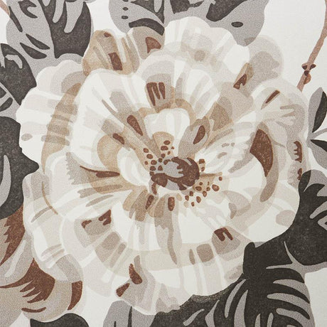 Schumacher Betty Charcoal Wallpaper