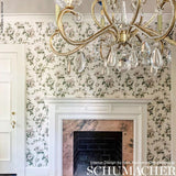 Schumacher Betty Charcoal Wallpaper