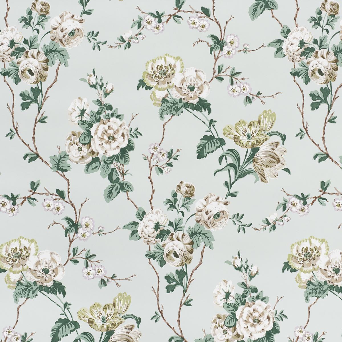 Schumacher Betty Celadon Wallpaper
