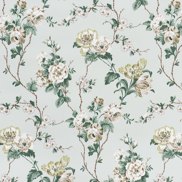 Schumacher Betty Celadon Wallpaper