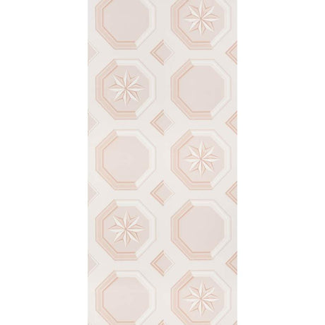 Schumacher Augustus Blush Wallpaper